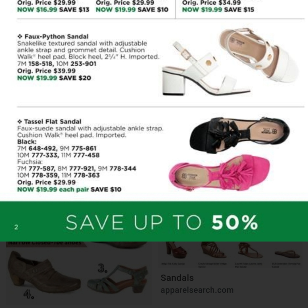 NEW Avon Tassel Flat sandle w/cushion walk - Picture 3 of 4
